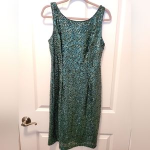 Emerald Green Sequin Dress